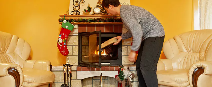 Rusted Metal Fireplace Restoration in Stillwater, Minnesota